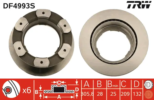 Brake Disc TRW Braking 