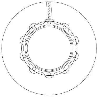 Bremseskive Scania 430mm TRW 