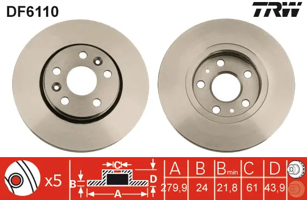 Brake Discs TRW Braking 