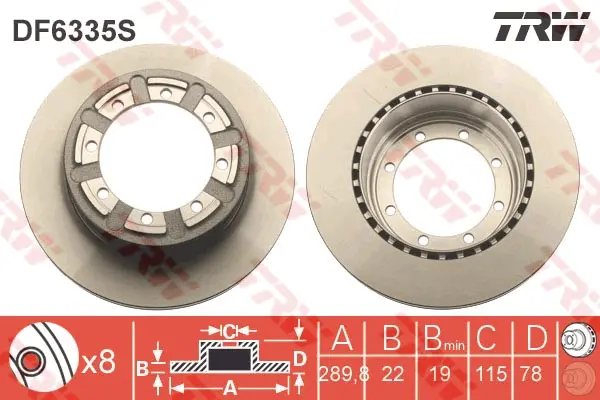 Brake Disc TRW Braking 