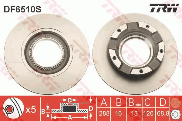 Brake Disc TRW Braking 