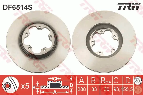 Brake Disc TRW Braking 
