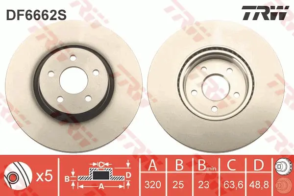 Brake Disc TRW Braking 