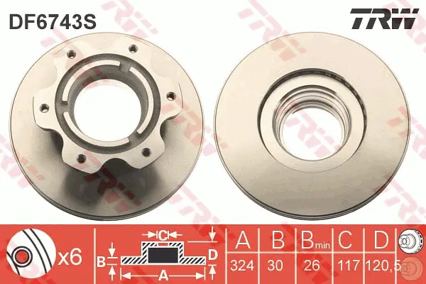 Brake Disc TRW Braking 