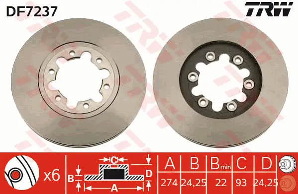Brake Discs TRW Braking 