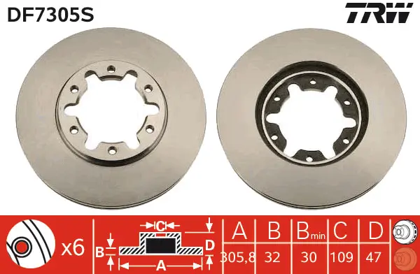 Brake Disc TRW Braking 