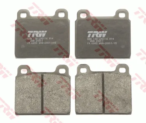 Brake Pad Set, disc brake TRW Braking 