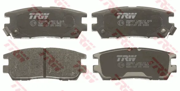Brake Pad Set, disc brake TRW Braking 
