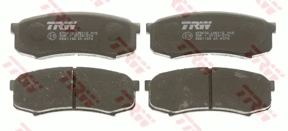 Brake Pad Set, disc brake TRW Braking 