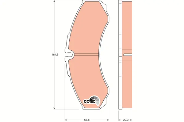 Brake Pad Set, disc brake TRW Braking 