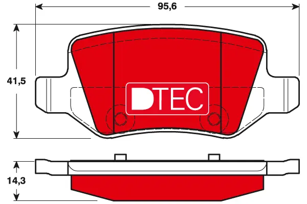 Brake Pad Set, disc brake TRW Braking 