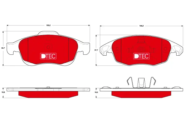 Brake Pad Set, disc brake TRW Braking 