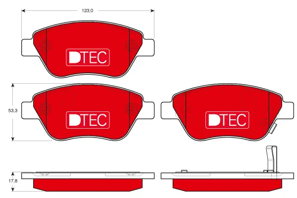 Brake Pad Set, disc brake TRW Braking 