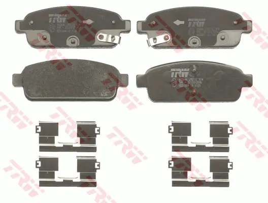 Brake Pad Set, disc brake TRW Braking 