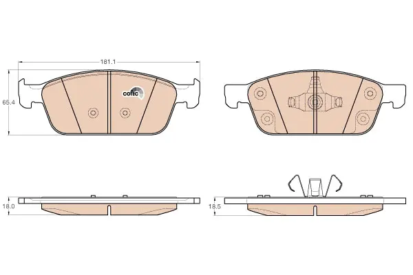 Brake Pad Set, disc brake TRW Braking 