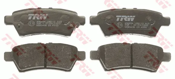 Brake Pad Set, disc brake TRW Braking 