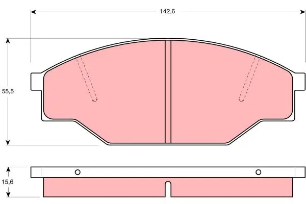 Brake Pad Set, disc brake TRW Braking 