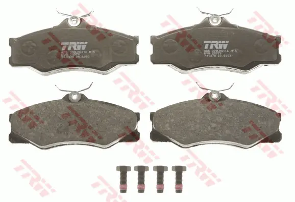 Brake Pad Set, disc brake TRW Braking 