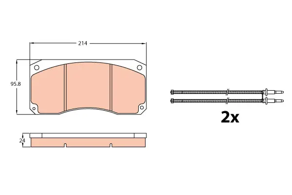 Brake Pad Set disc brake PROEQUIP 