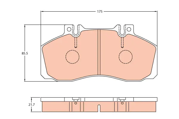 Brake Pad Set disc brake PROEQUIP 