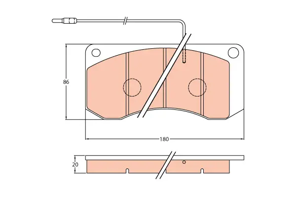 Brake Pad Set disc brake PROEQUIP 