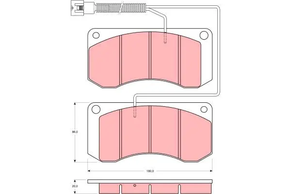 Brake Pad Set disc brake PROEQUIP 