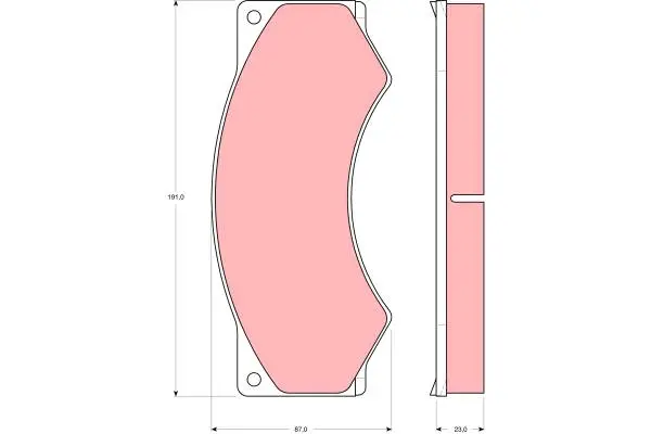 Brake Pad Set disc brake PROEQUIP 
