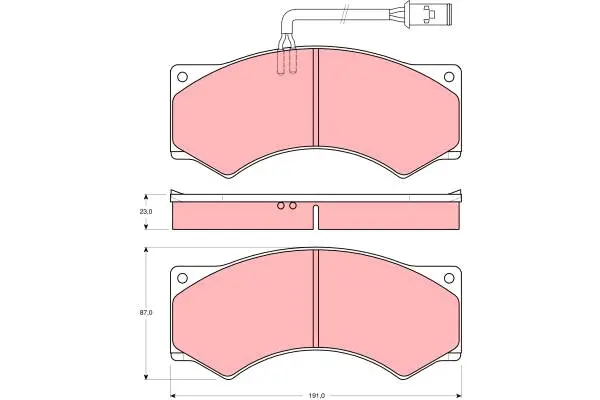 Brake Pad Set disc brake PROEQUIP 