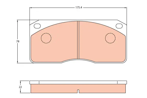 Brake Pad Set disc brake PROEQUIP 