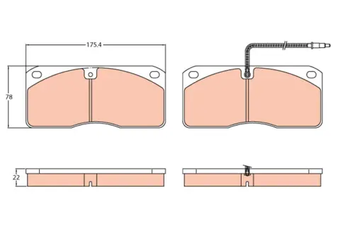 Brake Pad Set, disc brake PROEQUIP
