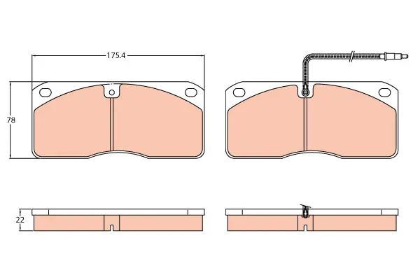 Brake Pad Set, disc brake PROEQUIP 