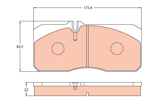 Brake Pad Set disc brake PROEQUIP 