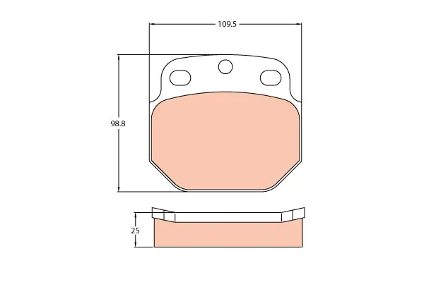 Brake Pad Set disc brake PROEQUIP 