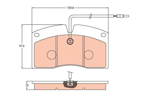 Brake Pad Set disc brake PROEQUIP 