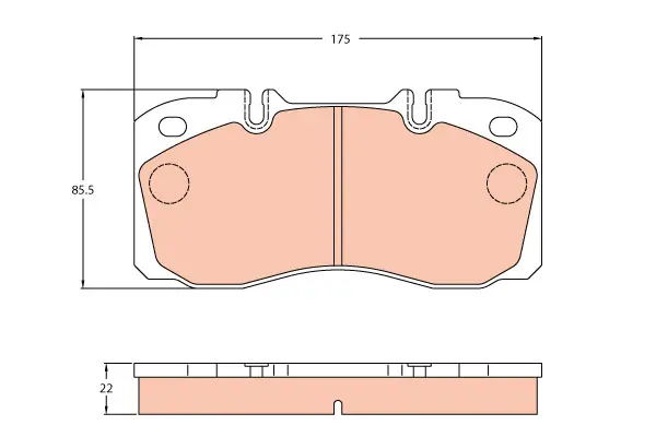 Brake Pad Set disc brake PROEQUIP 