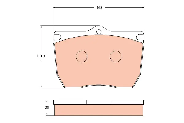 Brake Pad Set disc brake PROEQUIP 