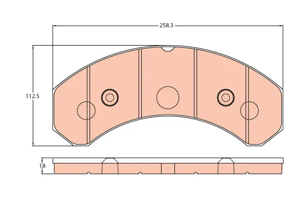 Brake Pad Set disc brake PROEQUIP 