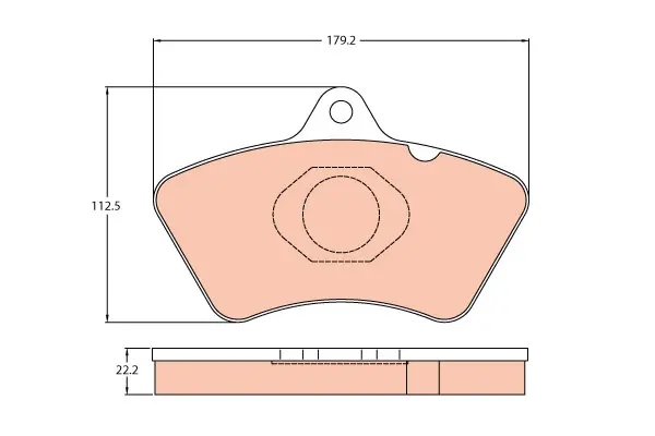 Brake Pad Set disc brake PROEQUIP 