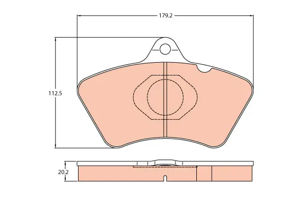 Brake Pad Set disc brake PROEQUIP 