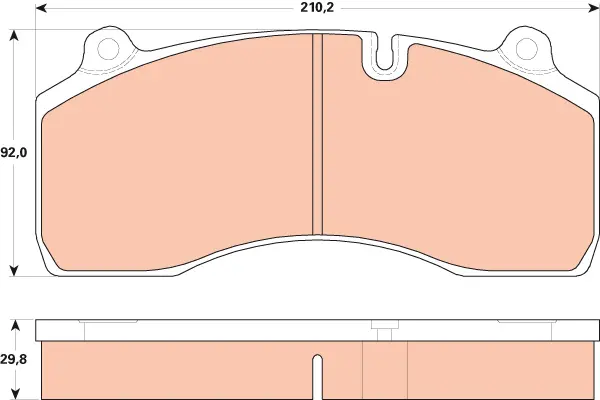 Brake Pad Set disc brake PROEQUIP 