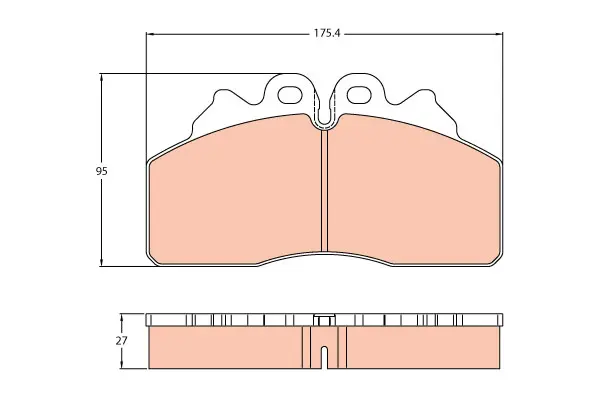 Brake Pad Set disc brake PROEQUIP 