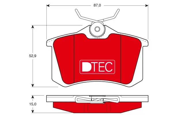 Brake Pad Set, disc brake TRW Braking 
