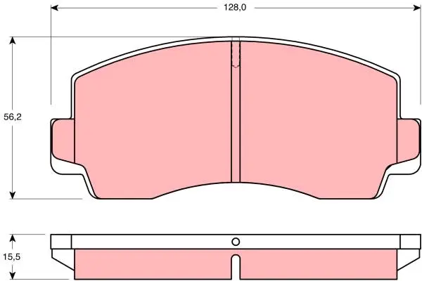 Brake Pad Set, disc brake TRW Braking 