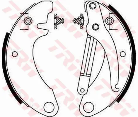 Brake Shoe Set TRW Braking 