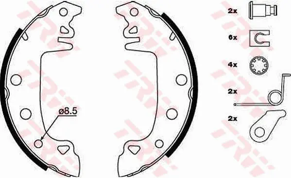 Brake Shoe Set TRW Braking 