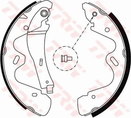 Brake Shoe Set TRW Braking 
