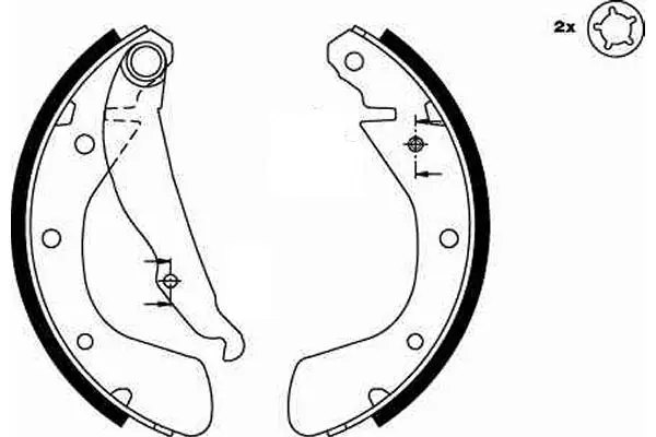 Brake Shoe Set TRW Braking 