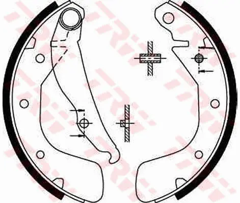 Brake Shoe Set TRW Braking 
