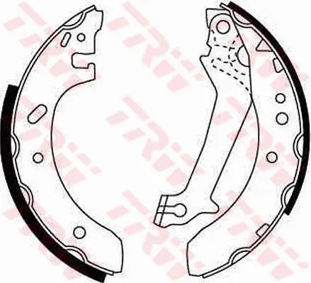 Brake Shoe Set TRW Braking 