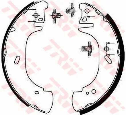 Brake Shoe Set TRW Braking 